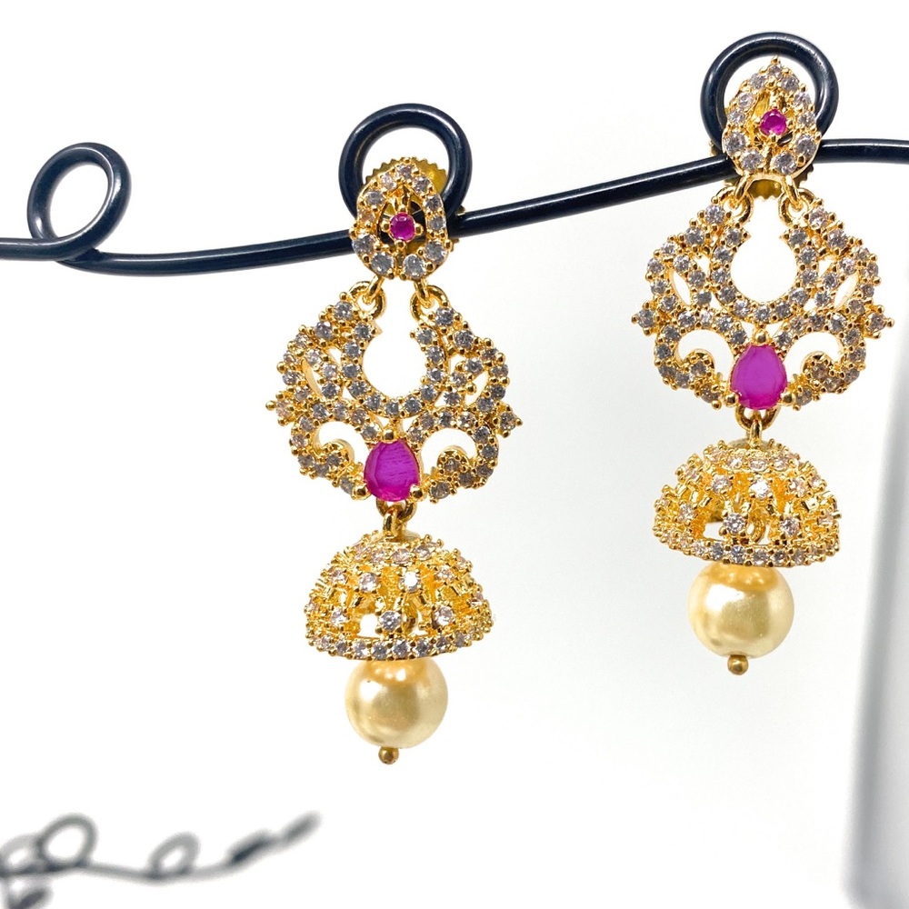 Multi stoned earrings Indian